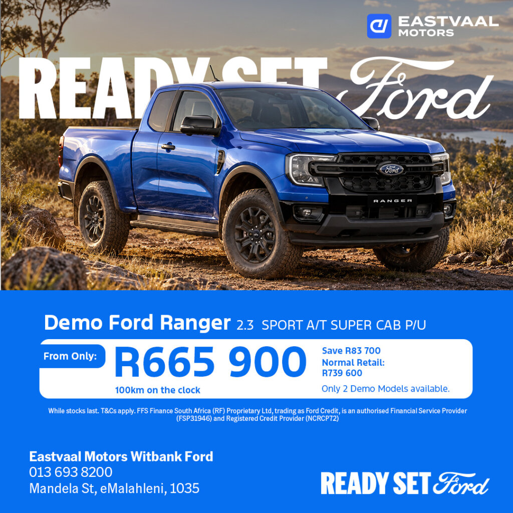 Demo Ford Ranger 2.3L Sport A/T Super cab from Eastvaal Motors