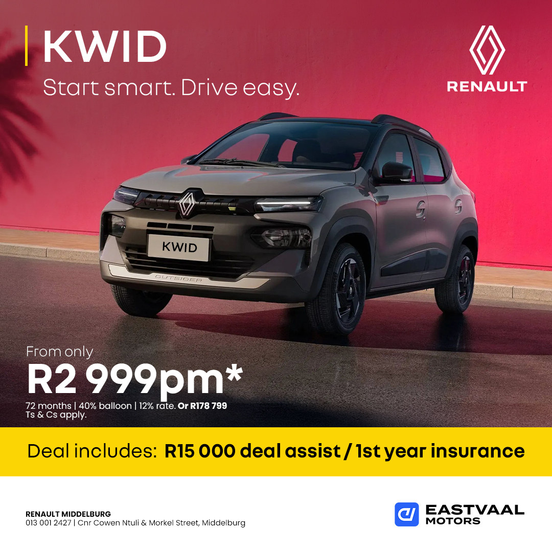 Renault Kwid from Eastvaal Middelburg Renault