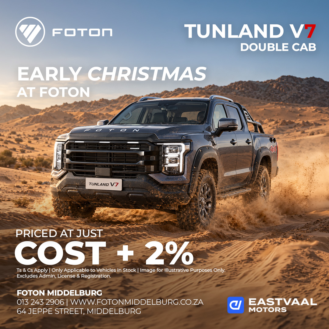 Tunland V7 Double Cab from Eastvaal Middelburg Foton