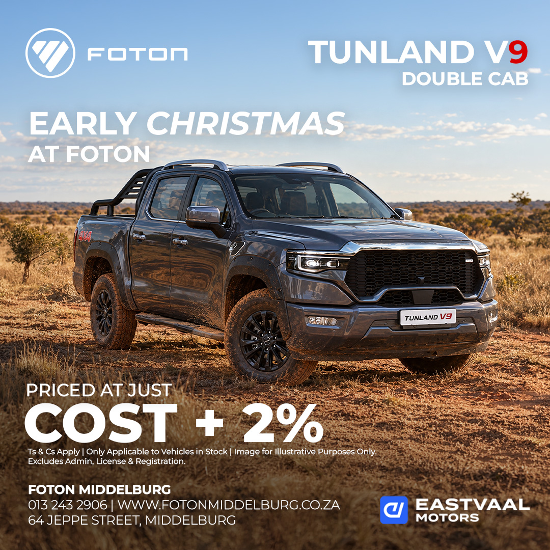 Tunland V9 Double Cab from Eastvaal Middelburg Foton