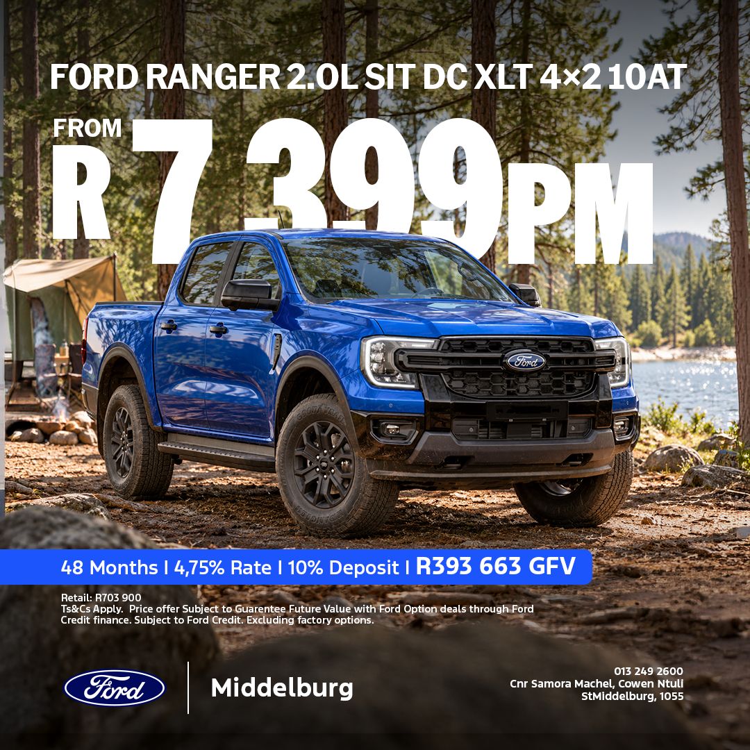 Ford Ranger 2.0L SIT DC XLT 4×2 10AT from Eastvaal Middelburg Ford