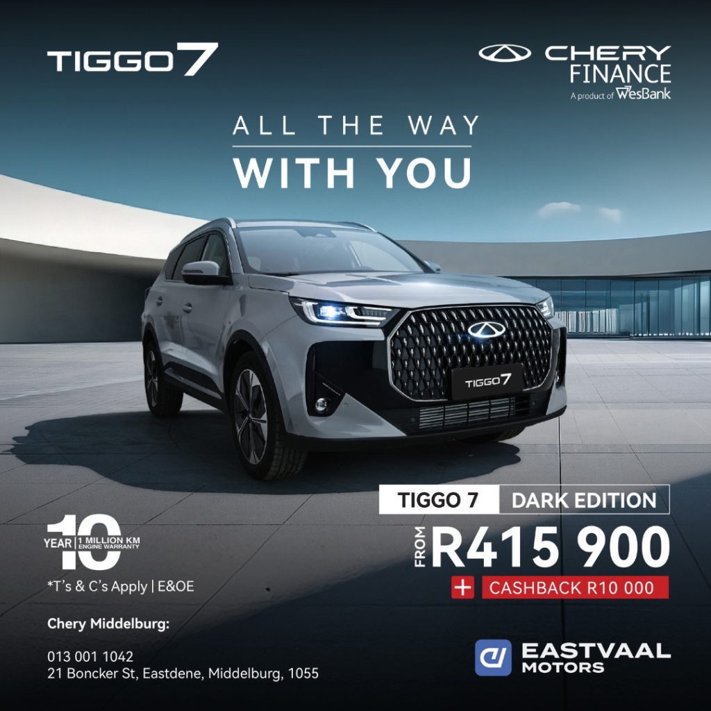 Chery Tiggo 7 Dark Edition from Eastvaal Motors